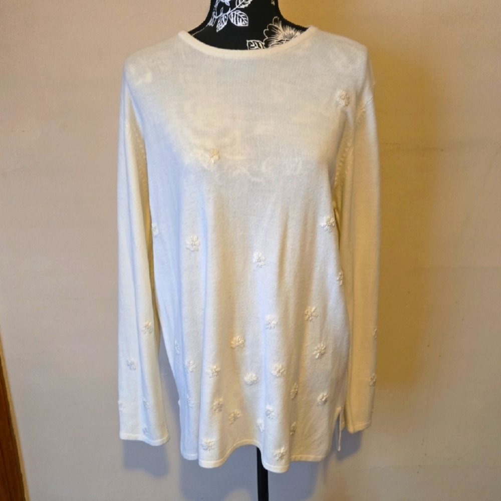 Sag Harbor Cream Sweater